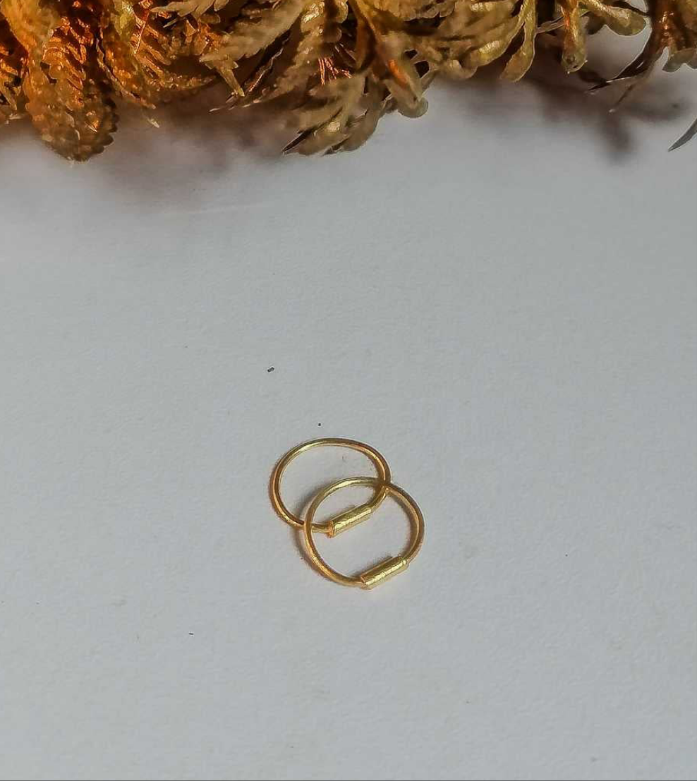 Golden plan Hoop Earrings | Lightweight Multi-Use Daily Wear & Gift Jewelry for Women
