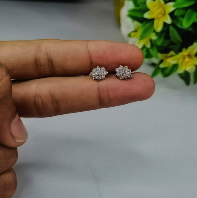 Luxury Gold Plated Diamond Earrings | Elegant Jewelry for Women | Perfect for Weddings & Formal Events