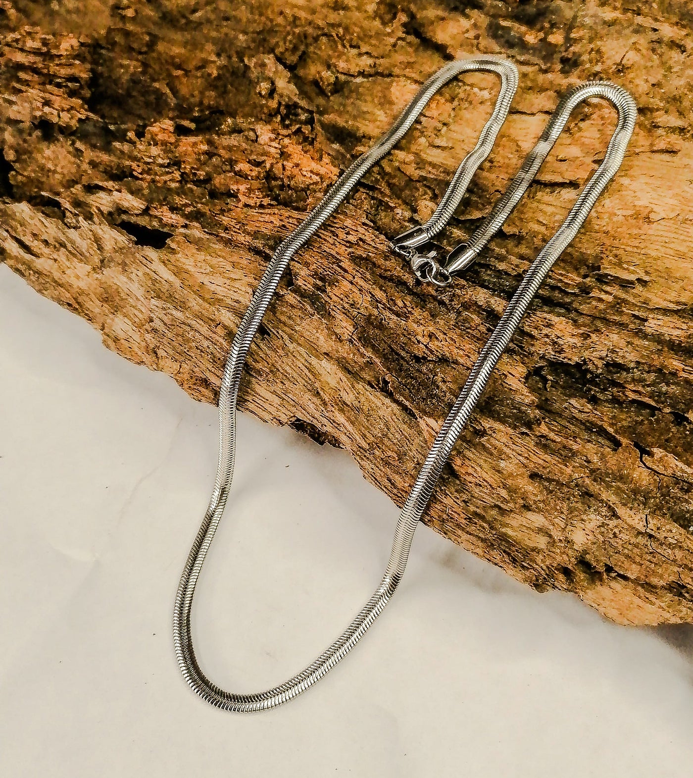 Silver Snake neck chain (22m)