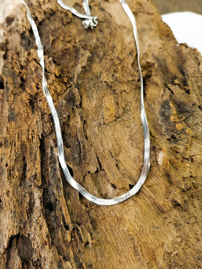 Silver Thin Snake neck chain Stainless Steel