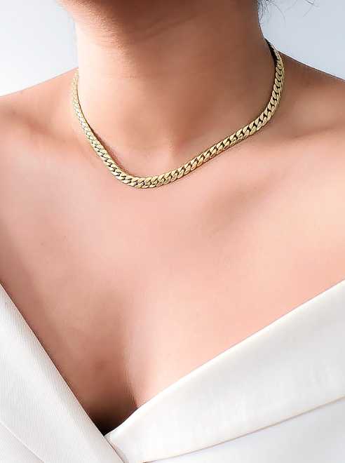 925 Pure Stainless Steel GOLDEN & Silver Colour Link Chain