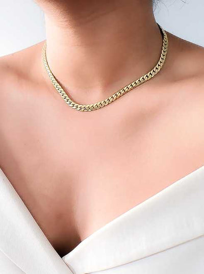 925 Pure Stainless Steel GOLDEN & Silver Colour Link Chain
