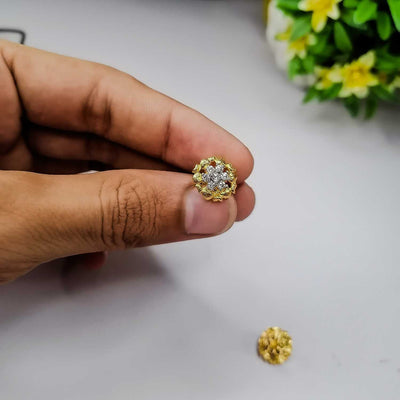 Ganga Jamuni 7 Stone Gold Plated Earrings | Elegant New Design for Women & Girl