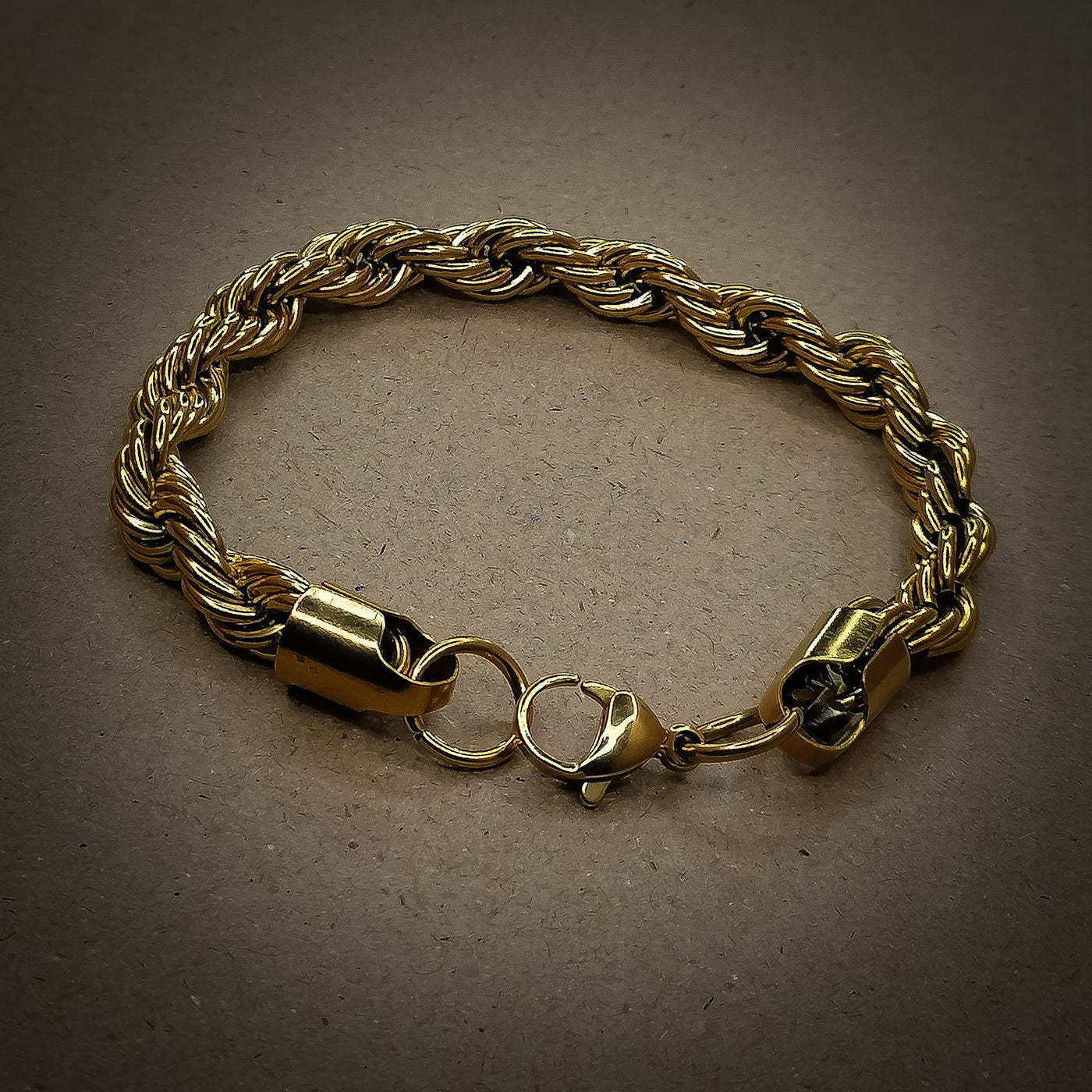 Heavy Stainless Steel Golden Rasa  Bracelet  Set For Mens Gift