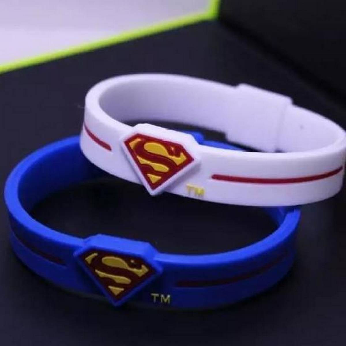 Superman logo Band Best Quality White , Black & Blue For Boys