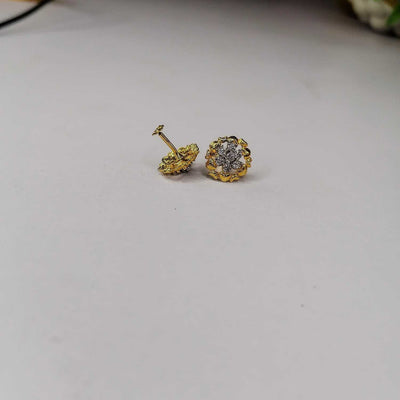 Ganga Jamuni 7 Stone Gold Plated Earrings | Elegant New Design for Women & Girl