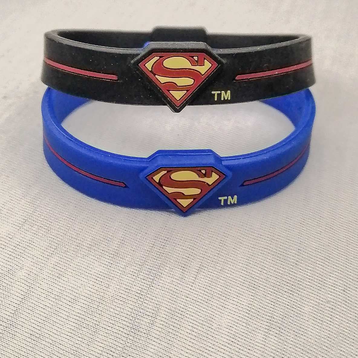 Superman logo Band Best Quality White , Black & Blue For Boys
