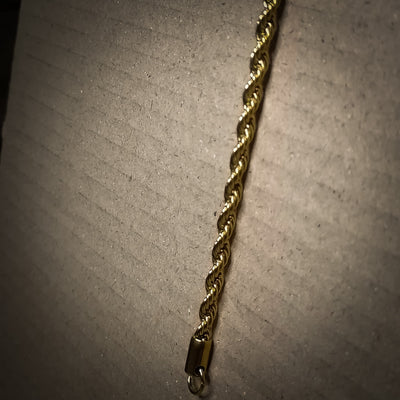 New Stylish Rope Bracelet Golden Stainless steel Rasa Chain Bracelet