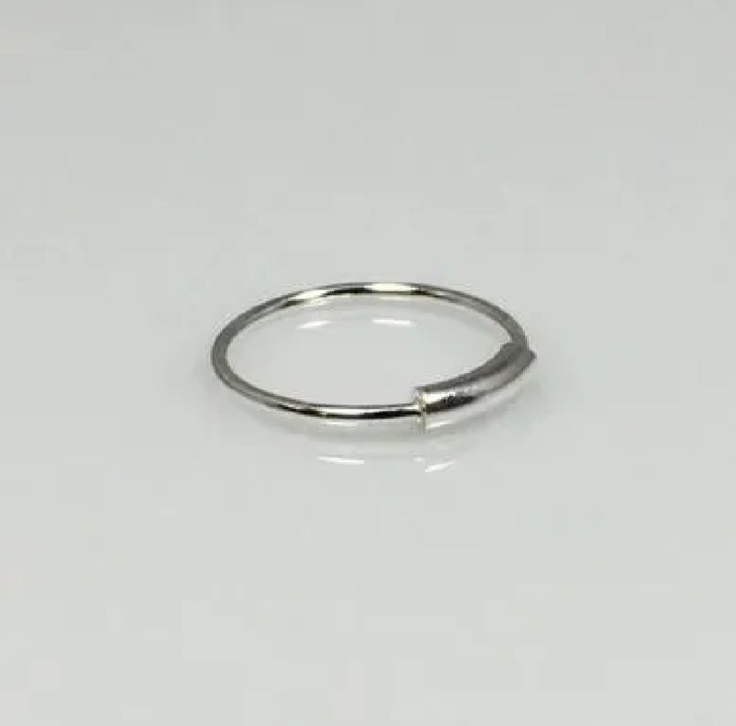 22K Pure Silver Hoop Earrings | Khalis Chandi Plain Hoop Earrings for Women & Girls