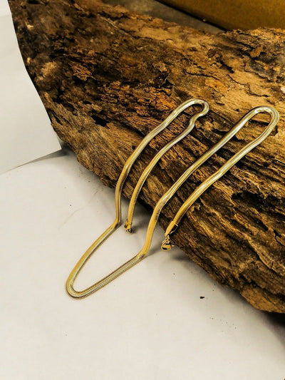 Black Silver and Golden High Quality Snake neck chain Stainless Steel For Daily Wear