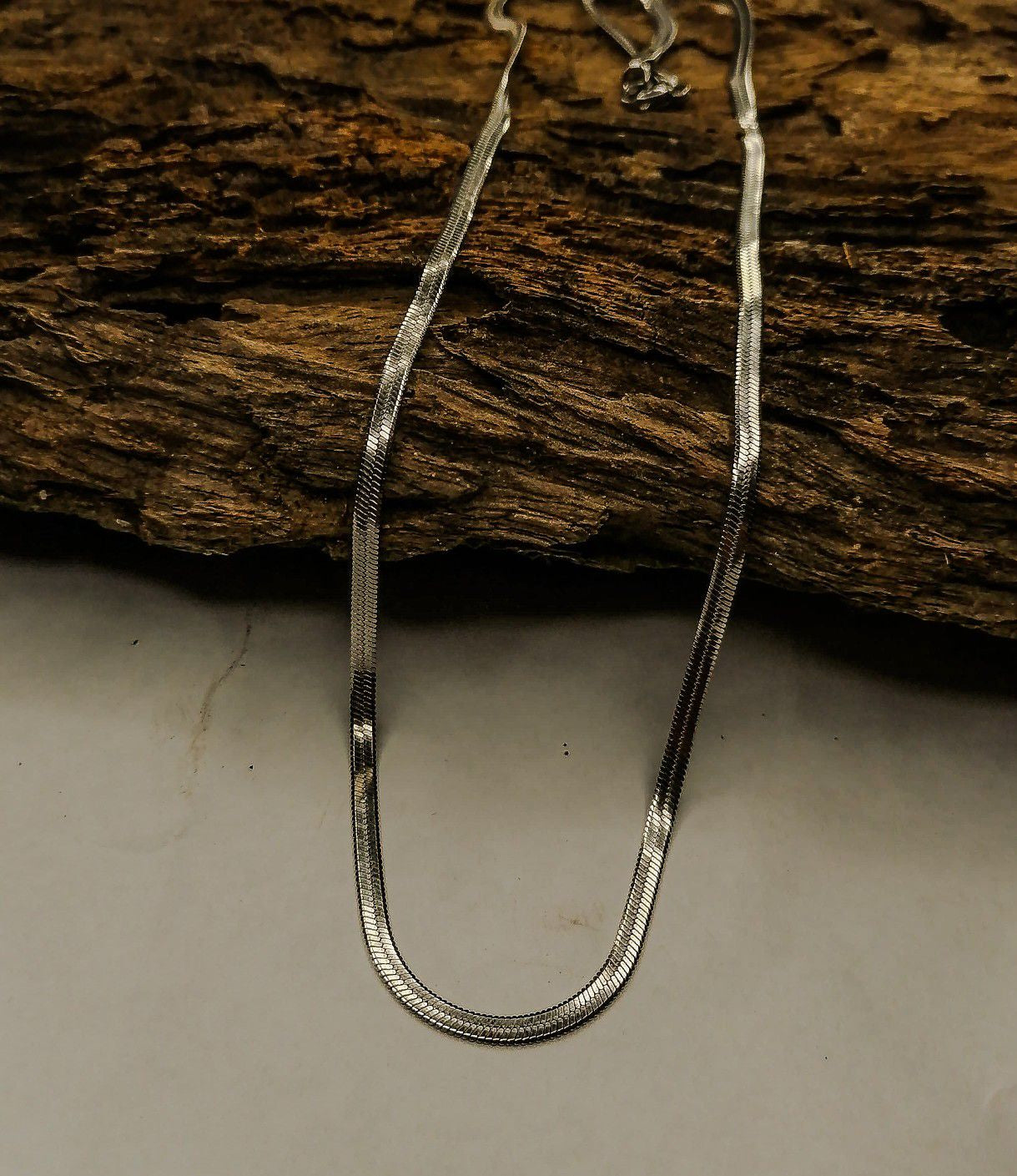 Silver Thin Snake neck chain Stainless Steel