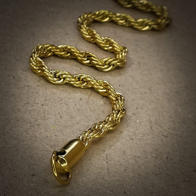 Heavy Stainless Steel Golden Rasa  Bracelet  Set For Mens Gift