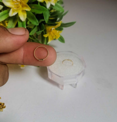 Curly Golden Hoop Earrings | Lightweight Daily Wear Jewelry for Women & Girls
