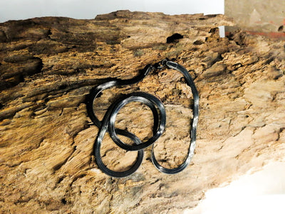 Black Thin Snake neck chain Stainless Steel For Daily Wear