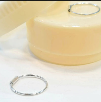22K Pure Silver Hoop Earrings | Khalis Chandi Plain Hoop Earrings for Women & Girls