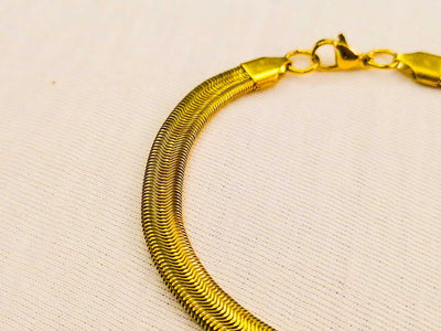 Silver Black Snake Chain Bracelet Best Quality Best For Gift