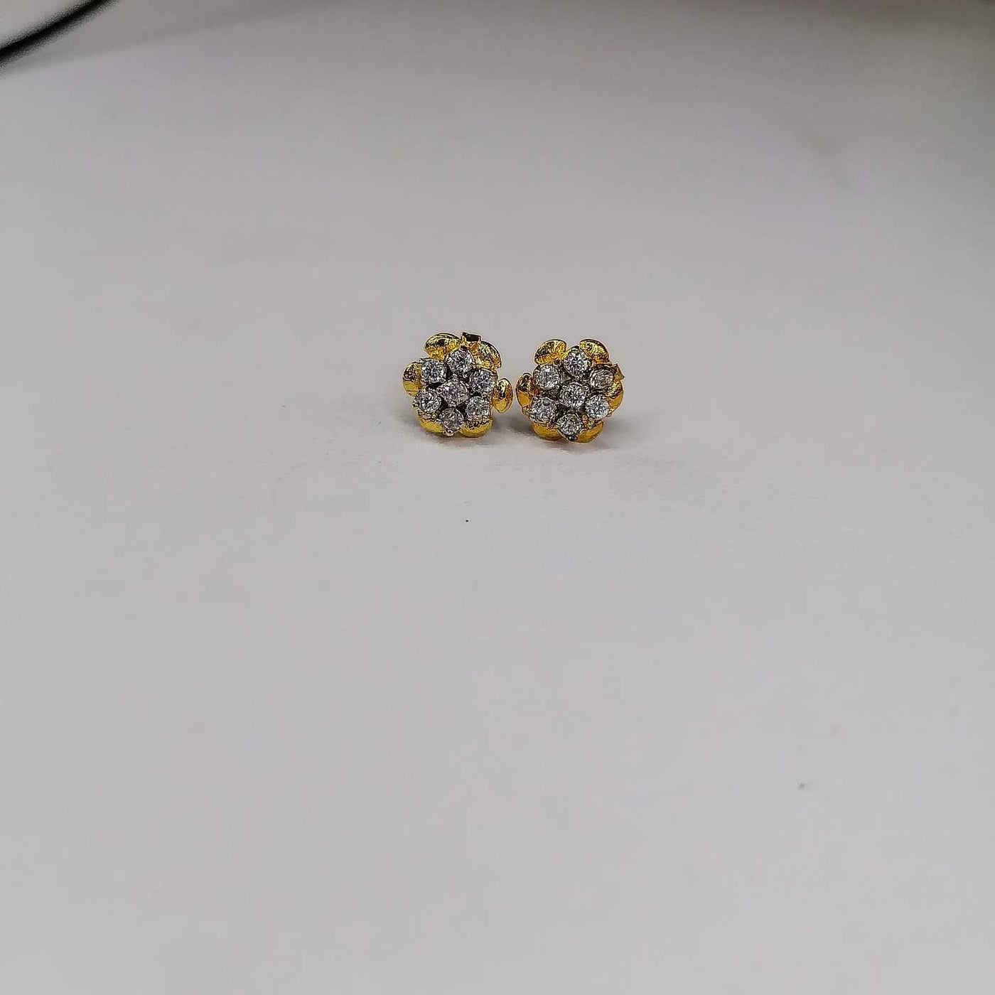 Ganga Jamuni 7 Stone Gold Plated Earrings | Elegant New Design for Women & Girl