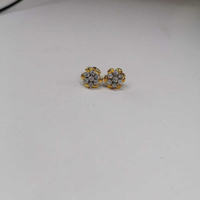 Ganga Jamuni 7 Stone Gold Plated Earrings | Elegant New Design for Women & Girl