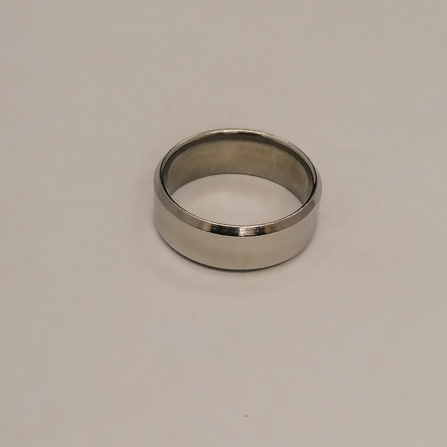 Silver Golden Stainless Steel Ring For Daily Wear