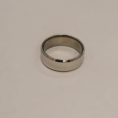 Silver Golden Stainless Steel Ring For Daily Wear