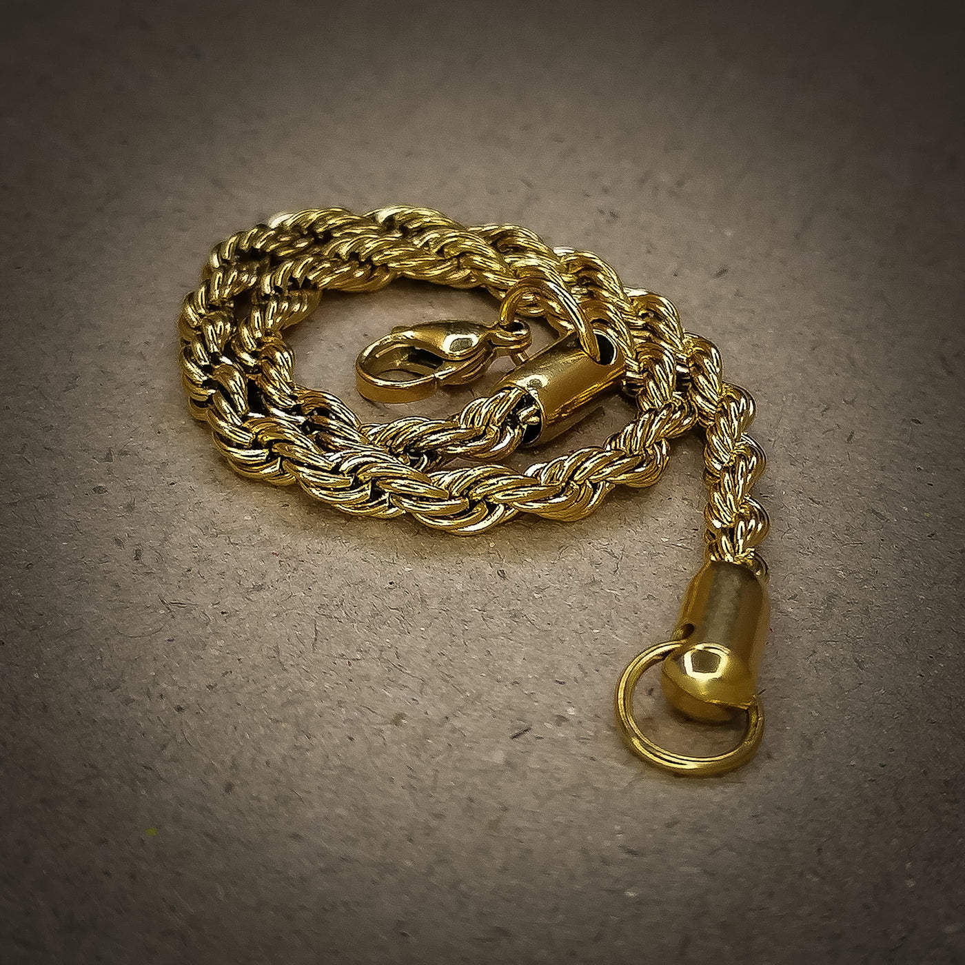 New Stylish Rope Bracelet Golden Stainless steel Rasa Chain Bracelet