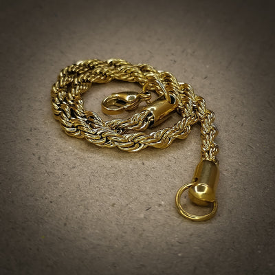 New Stylish Rope Bracelet Golden Stainless steel Rasa Chain Bracelet