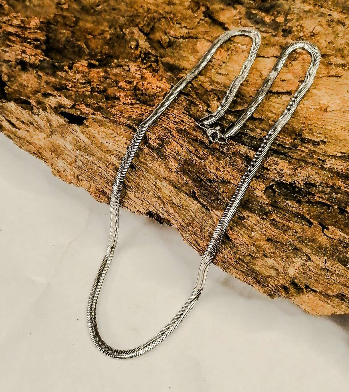 Silver High Quality Snake neck chain Stainless Steel For Daily Wear